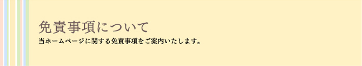 免責事項について